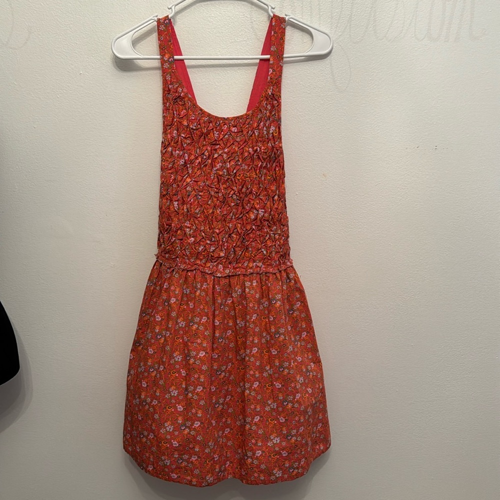 NWT Free People Small ruched bib-top mini Dress 👀